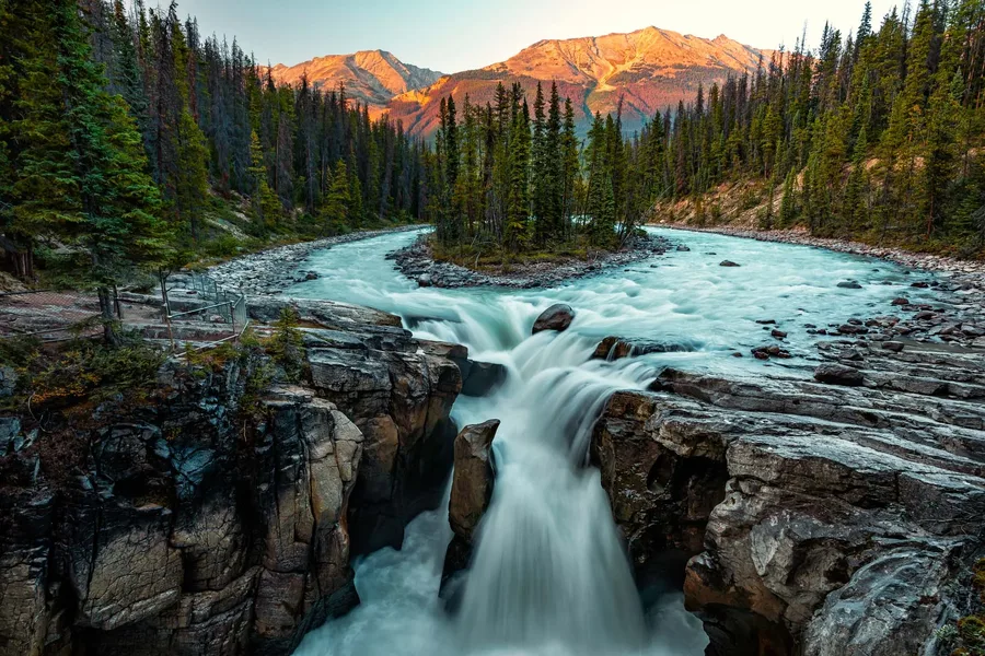 Sunwapta Falls Jasper Landscape Photography — photograph by José Luis Vílchez