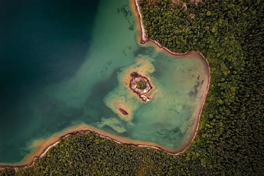 Beatty Cove Lake Superior Aerial Photography — photograph by José Luis Vílchez