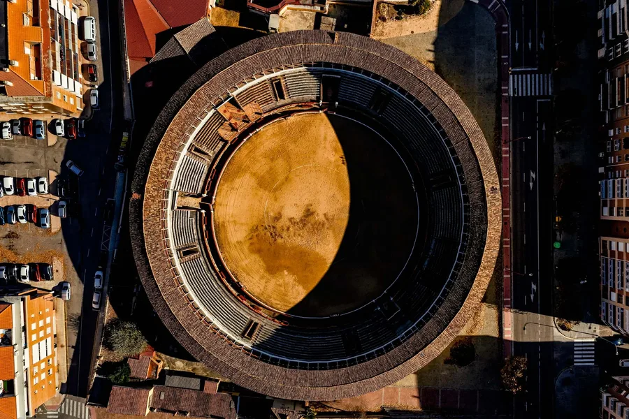 Calatayud Arena Spain Aerial Photography — photograph by José Luis Vílchez