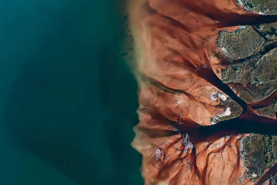 Trubutary Lake Superior Aerial Photography — photograph by José Luis Vílchez