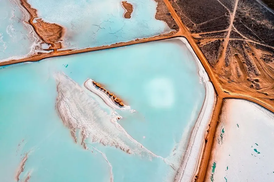World Largest Salt Factory Mexico — photograph by José Luis Vílchez